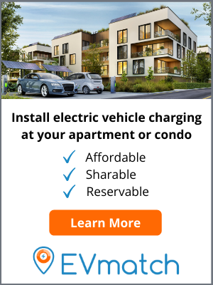 EVmatch Ad Banner - Multi Family Dwelling Charging Solutions