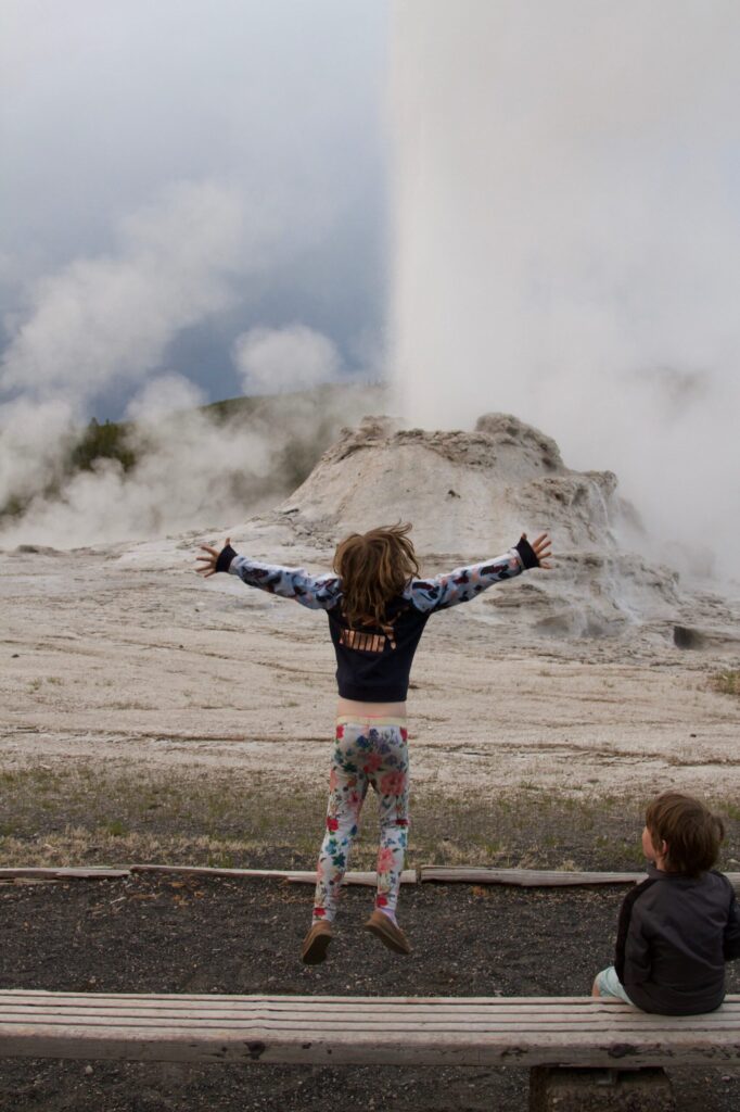 GEYSERS IN YELLOWSTONE NATIONAL PARK