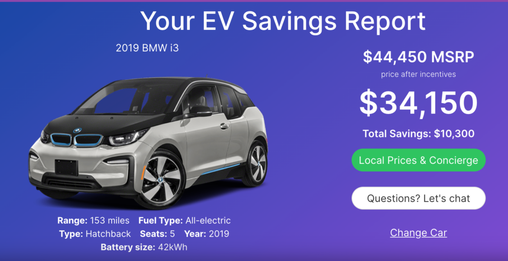 EV Savings Report