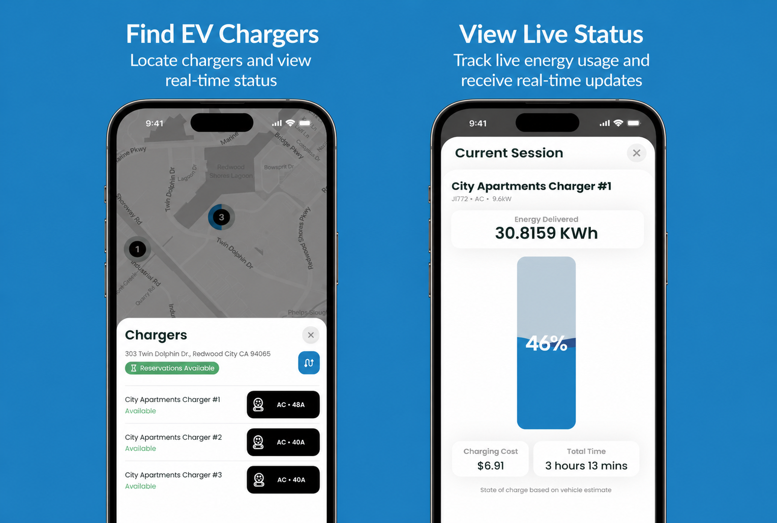 EVmatch EV charging mobile app